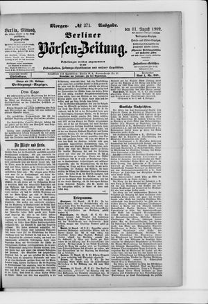 Berliner Börsen-Zeitung vom 11.08.1909
