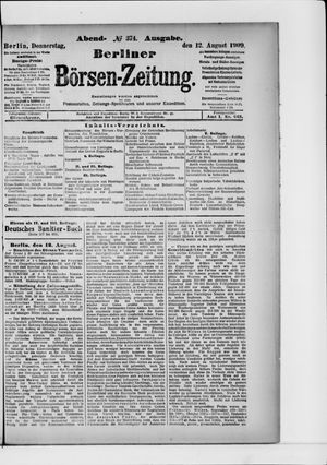 Berliner Börsen-Zeitung vom 12.08.1909