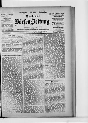 Berliner Börsen-Zeitung vom 19.10.1909