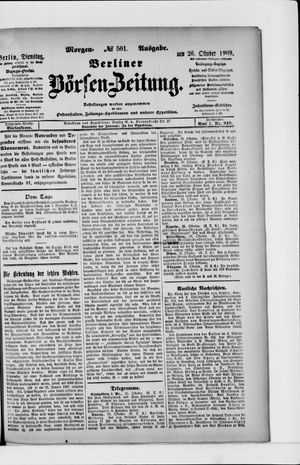 Berliner Börsen-Zeitung vom 26.10.1909