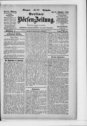 Berliner Börsen-Zeitung vom 10.11.1909