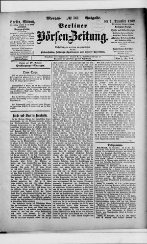 Berliner Börsen-Zeitung vom 01.12.1909