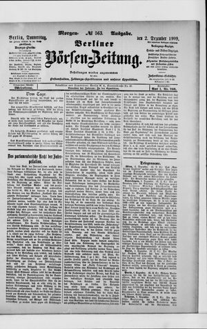 Berliner Börsen-Zeitung vom 02.12.1909