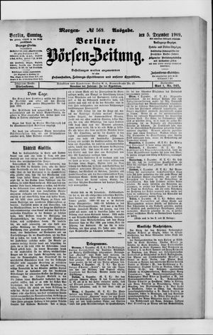 Berliner Börsen-Zeitung vom 05.12.1909