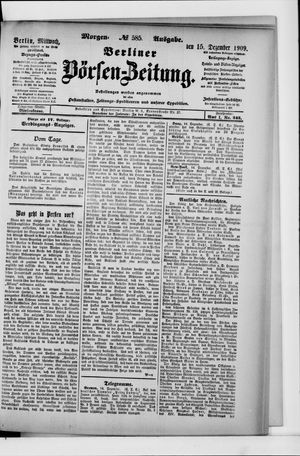 Berliner Börsen-Zeitung vom 15.12.1909
