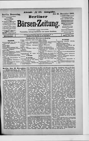 Berliner Börsen-Zeitung on Dec 16, 1909