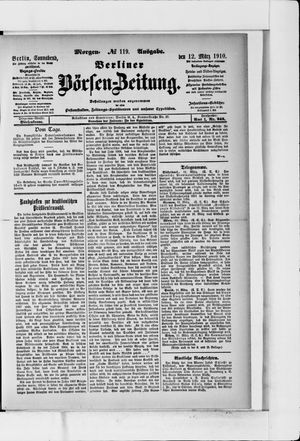 Berliner Börsen-Zeitung vom 12.03.1910