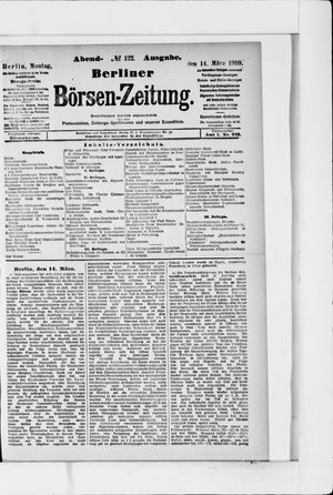 Berliner Börsen-Zeitung vom 14.03.1910