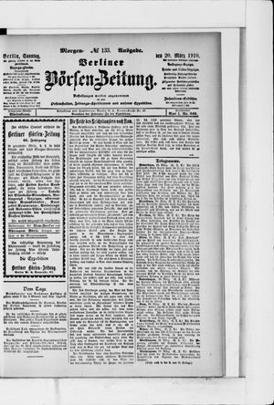 Berliner Börsen-Zeitung vom 20.03.1910