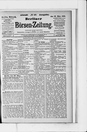 Berliner Börsen-Zeitung vom 23.03.1910