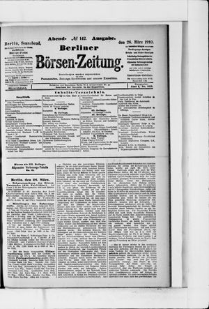 Berliner Börsen-Zeitung vom 26.03.1910