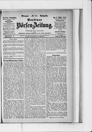 Berliner Börsen-Zeitung vom 02.04.1910