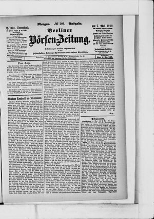 Berliner Börsen-Zeitung vom 07.05.1910