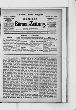 Berliner Börsen-Zeitung vom 18.05.1910
