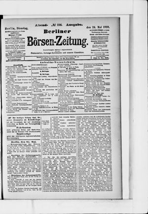 Berliner Börsen-Zeitung vom 24.05.1910