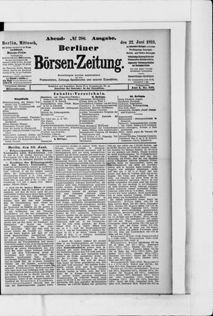 Berliner Börsen-Zeitung vom 22.06.1910