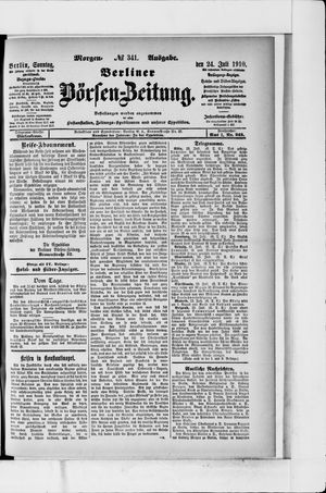 Berliner Börsen-Zeitung vom 24.07.1910