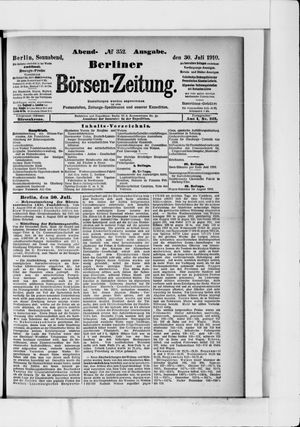 Berliner Börsen-Zeitung vom 30.07.1910