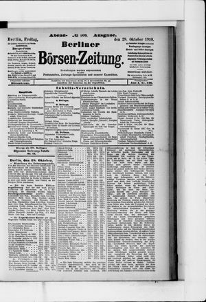 Berliner Börsen-Zeitung vom 28.10.1910