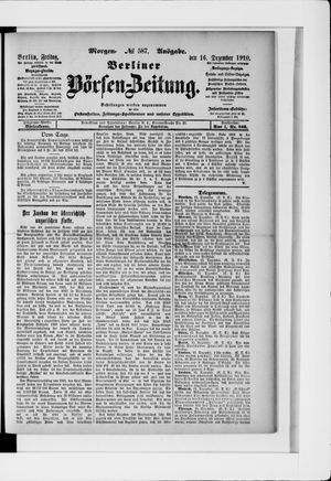 Berliner Börsen-Zeitung vom 16.12.1910