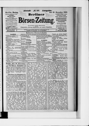 Berliner Börsen-Zeitung vom 19.12.1910