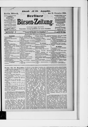 Berliner Börsen-Zeitung vom 21.12.1910