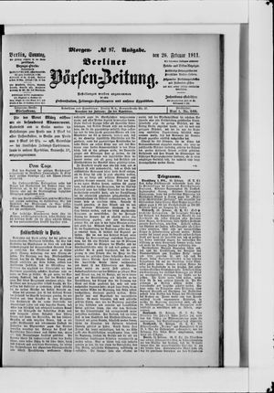 Berliner Börsen-Zeitung vom 26.02.1911