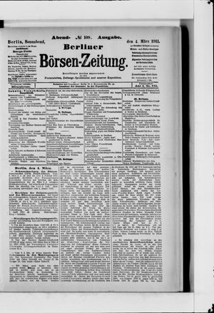 Berliner Börsen-Zeitung vom 04.03.1911