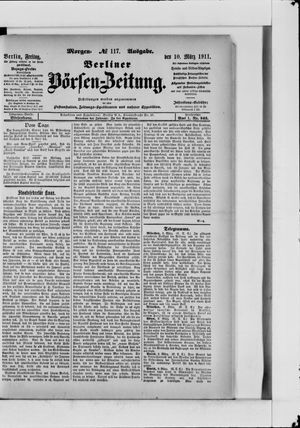 Berliner Börsen-Zeitung vom 10.03.1911