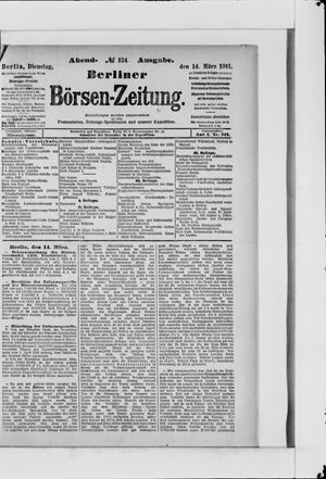 Berliner Börsen-Zeitung vom 14.03.1911
