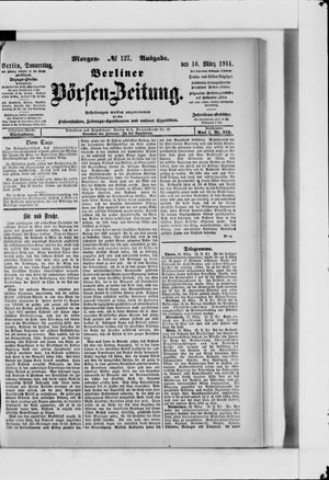 Berliner Börsen-Zeitung vom 16.03.1911