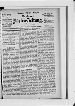 Berliner Börsen-Zeitung vom 17.03.1911