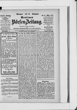Berliner Börsen-Zeitung vom 21.03.1911