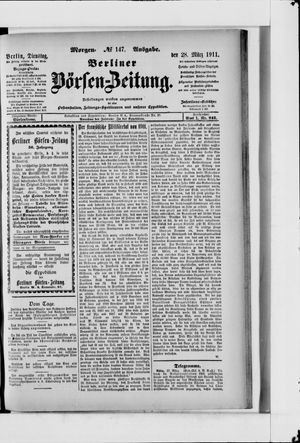 Berliner Börsen-Zeitung vom 28.03.1911