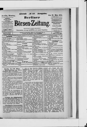 Berliner Börsen-Zeitung vom 28.03.1911