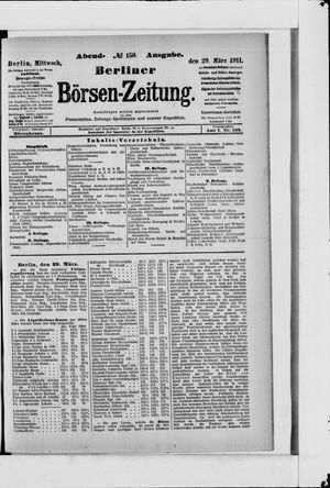Berliner Börsen-Zeitung vom 29.03.1911