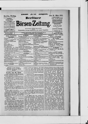 Berliner Börsen-Zeitung vom 31.03.1911