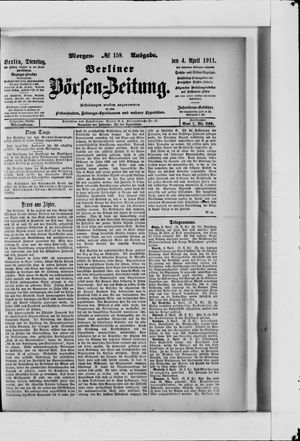 Berliner Börsen-Zeitung vom 04.04.1911