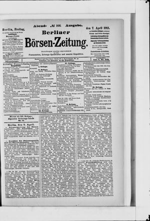 Berliner Börsen-Zeitung vom 07.04.1911