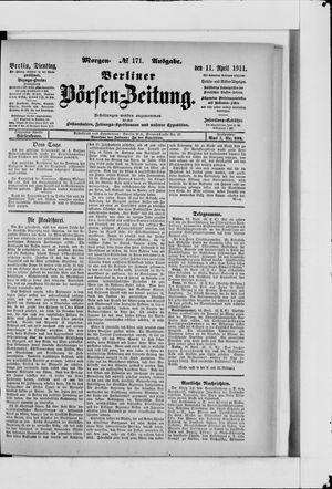 Berliner Börsen-Zeitung vom 11.04.1911