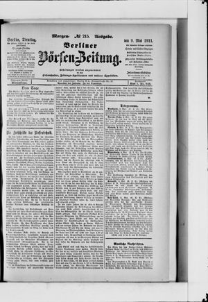 Berliner Börsen-Zeitung vom 09.05.1911