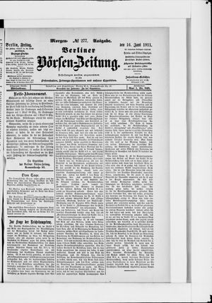 Berliner Börsen-Zeitung vom 16.06.1911