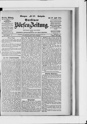 Berliner Börsen-Zeitung vom 28.06.1911