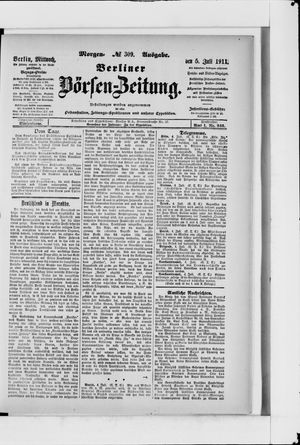 Berliner Börsen-Zeitung vom 05.07.1911