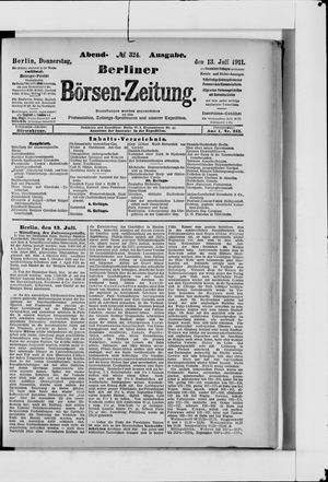 Berliner Börsen-Zeitung vom 13.07.1911