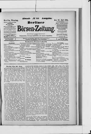 Berliner Börsen-Zeitung vom 25.07.1911