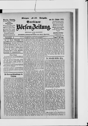 Berliner Börsen-Zeitung vom 24.10.1911