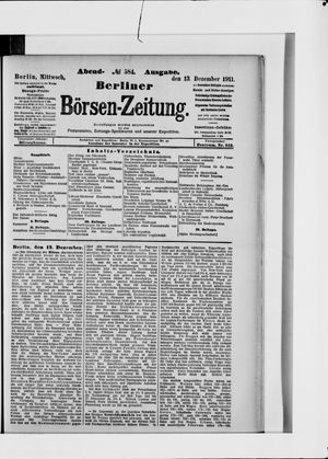 Berliner Börsen-Zeitung vom 13.12.1911