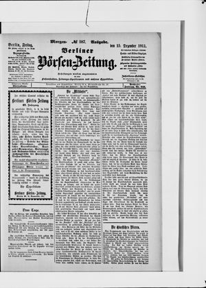 Berliner Börsen-Zeitung vom 15.12.1911