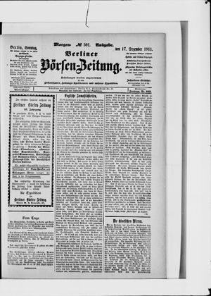 Berliner Börsen-Zeitung on Dec 17, 1911